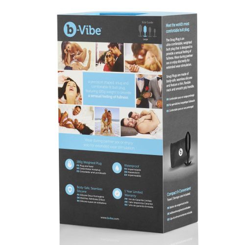 PLug analny - B-Vibe Snug Plug 3 Black na Arena.pl