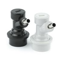 Komplet szybkozłączek czarna i szara złączki BALL LOCK bez gwintu keg corny