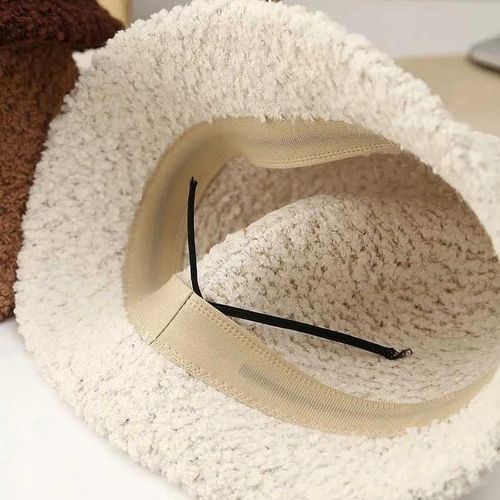 BUCKET HAT KAPELUSZ JESIEŃ ZIMA WIOSNA BOUCLE BUKLA BARANEK BEAR KOL 3006 na Arena.pl
