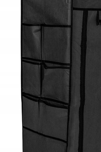 SZAFKA NA BUTY CZARNA TEKSTYLNA REGAŁ STOJAK PÓŁKI GARDEROBA ORGANIZER na Arena.pl