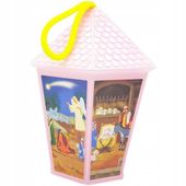 LAMPION ADWENTOWY RORATNI RÓŻOWY DLA DZIECKA LED - lampionik na adwent