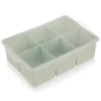 Foremka Silikonowa Forma do Dużych Kostek Lodu Lód Duże Kostki XXL Pokrywka