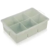 Foremka Silikonowa Forma do Dużych Kostek Lodu Lód Duże Kostki XXL Pokrywka