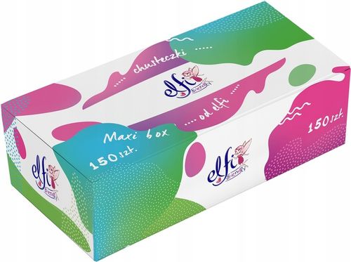 15x ELFI Friendly Maxi Box Chusteczki higieniczne 2 Warstwowe 150szt. na Arena.pl