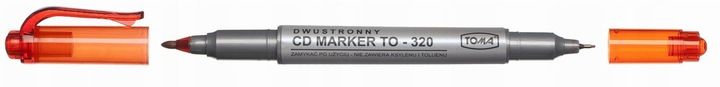 Pisak dwustronny do CD Toma TO-320 czerwony x25 zdjęcie 5