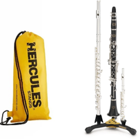 Statyw stojak na klarnet flet poprzeczny piccolo pokrowiec Hercules DS543BB
