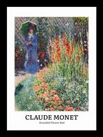 Plakat 13x18cm Design Flower Bed, Monet Vintage do Salonu