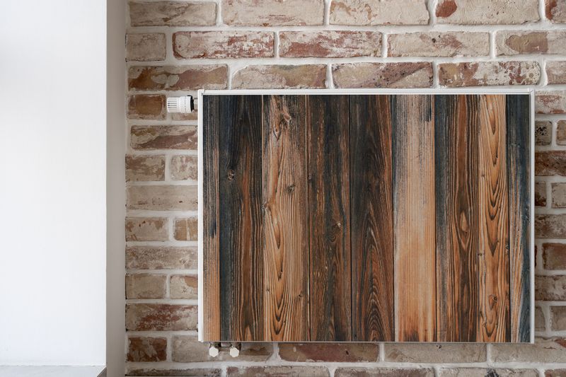 Osłona MAGNETYCZNA Na Grzejnik Pionowe Rustykalne Deski 80cm x 60cm zdjęcie 6