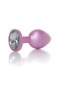 plug jewellery pearl pink plug  clear m