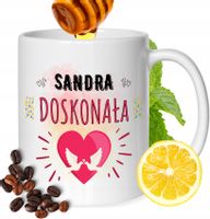 Kubek Dla Sandry Koleżanki Przyjaciółki Prezent Z Nadrukiem Biały 330Ml