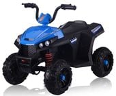 QUAD NA AKUMULATOR 2 SILNIK 45W AKU 6V4,5AH EKOSKÓRA KOŁA EVA NIEBIESKI