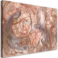 Obraz na płótnie, Magiczny paw 100x70