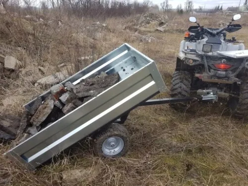 PRZYCZEPA PRZYCZEPKA Towarowa do quada ATV traktorka Wózek Stal-Met na Arena.pl