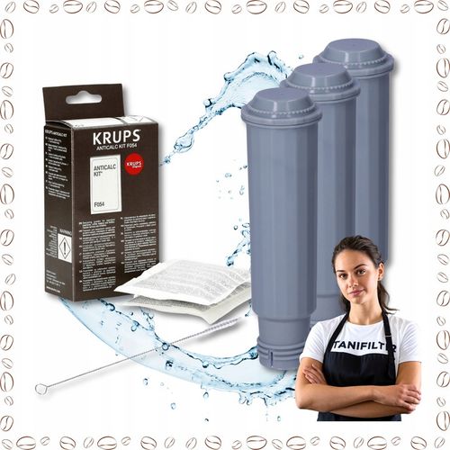 3x Filtr do ekspresu Krups zamiennik Spitze Gewinde i Odkamieniacz F054 na Arena.pl