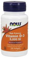 NOW FOODS USA VITAMIN D-3 5000 120K WITAMINA D3