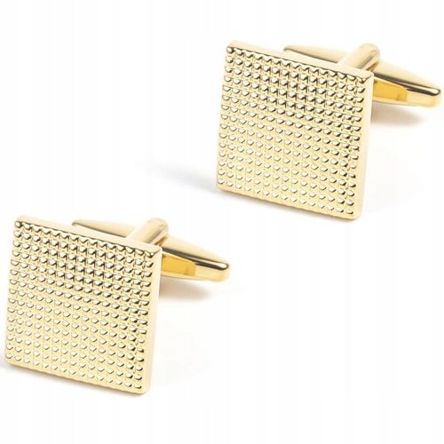 Spinki Do Mankietów Złote Koszuli Męskie Kwadratowe Diamentowane na Arena.pl