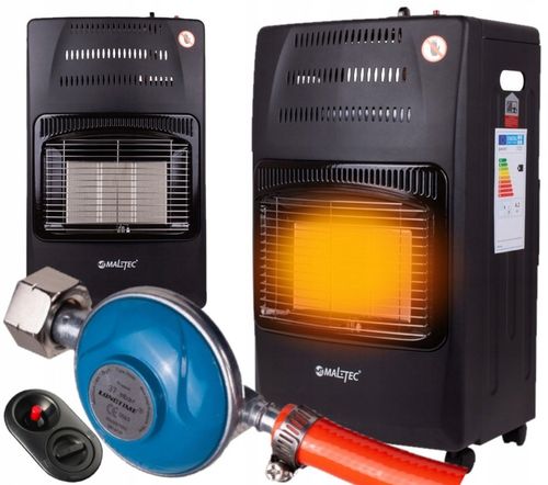 Piec Gazowy na butle 13KG OGRZEWACZ GAZOWY GRZEJNIK MOC 4200W 65m2 REDUKTOR na Arena.pl