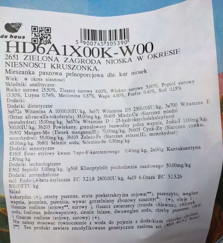 Pasza, Karma dla kur Zielona Zagroda De heus 25 kg na Arena.pl