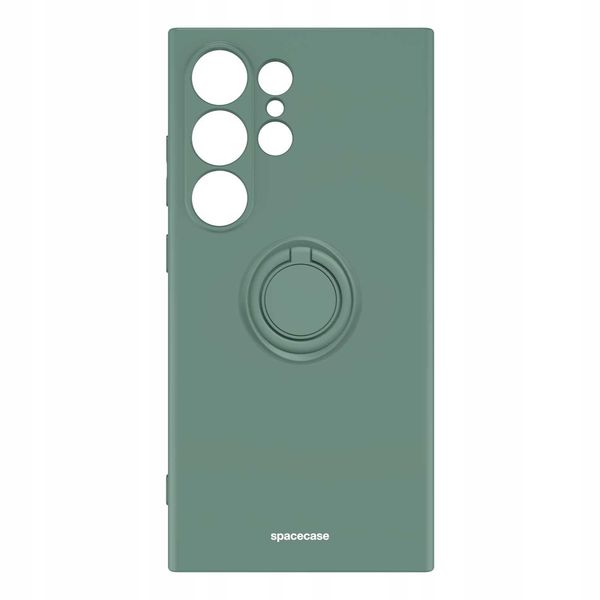 Spacecase Silicone Ring Galaxy S24 Ultra Dark Green zdjęcie 4