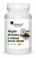 Aliness Węgiel aktywny 300mg KOKOS TRAWIENIE 100k