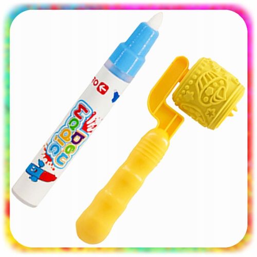 MATA WODNA DO MALOWANIA RYSOWANIA 120x90 Pieczątki Formy Pisaki ZESTAW XXL na Arena.pl