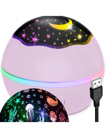 Projektor gwiazd lampka nocna rzutnik 2x Wzory