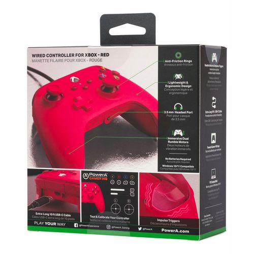 Pad PowerA XS/PC Pad przewodowy Czerwony na Arena.pl