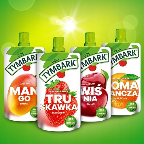 Mus 100% Tymbark Mango Banan Jabłko owoce 12x 120g na Arena.pl