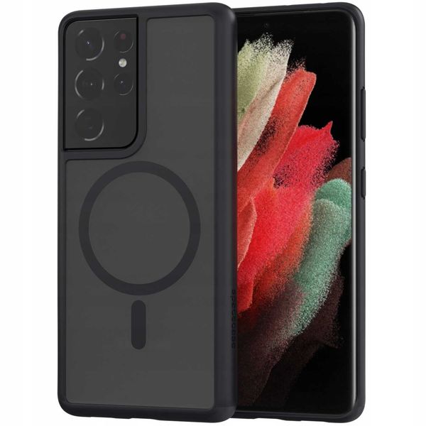 Spacecase Hybrid Mag Galaxy S21 Ultra Black zdjęcie 4