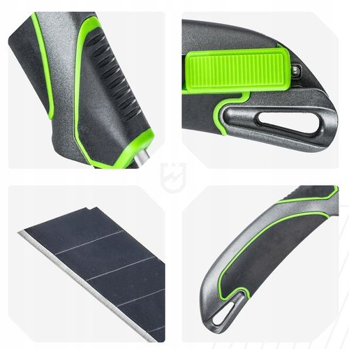 NÓŻ DO TAPET 18MM WYSUWANY TAPECIAK METALOWY ŁAMANE OSTRZE TAPICERSKI na Arena.pl