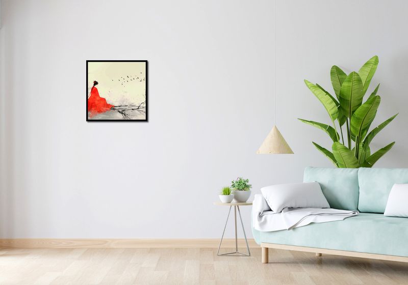 Plakat 50x50cm Diva Na Gałęzi zdjęcie 4
