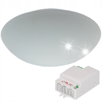 PLAFON LAMPA CZUJNIK RUCHU MIKROFALOWY 3xE27 SZKŁO