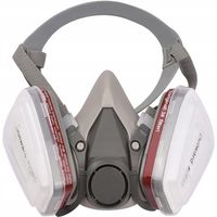 MASKA LAKIERNICZA PÓŁMASKA 6200 + 2x WKŁADY WĘGLOWE + 12x FILTRY