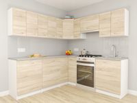 Meble kuchenne Monako Narożne Dąb Sonoma