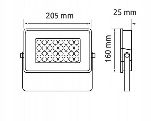 Halogen LED Statyw Budowlany Naświetlacz 2x50W LED + przewód + wtyczka na Arena.pl