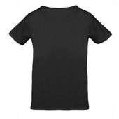 T-shirt Bawełniany Chłopięcy Gładki Czarny na WF Młodzieżowy MORAJ 140-146