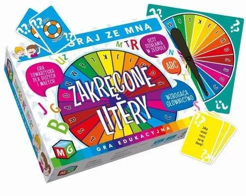 GRY EDUKACYJNE dla 5 LATKA Zakręcone Litery ZESTAW na Arena.pl