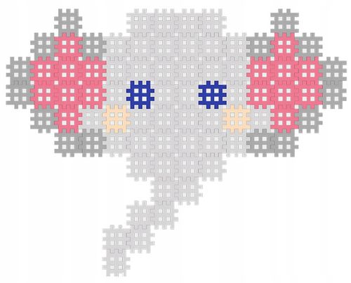 Marioinex Micro Waffle 80 elementów SŁOŃ - obraz puzzle na Arena.pl