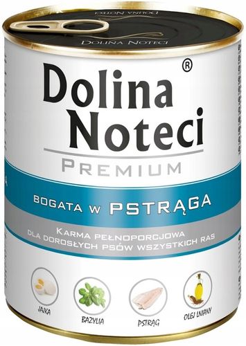 Mokra karma dla psa Dolina Noteci Premium MIX smaków 12x800g BEZ DROBIU na Arena.pl