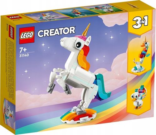 LEGO Creator 3w1 Magiczny jednorożec 31140 + Urodzinowy niedźwiedź 30582 na Arena.pl