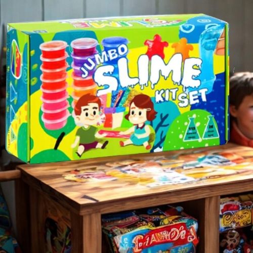 SLIME JUMBO ZESTAW DO ROBIENIA GLUTÓW ŚWIECĄCY DUŻY XXL 28 GLUTKÓW SLAJM na Arena.pl