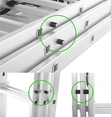 DRABINA ALUMINIOWA 3x10 HIGHER na schody + GRATIS na Arena.pl