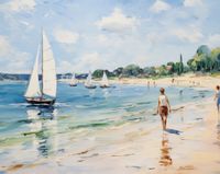Plakat 76x60,5cm Życie na Brzegu