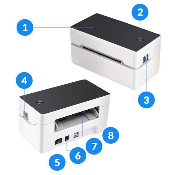 Drukarka Termiczna Heckermann Tdl402 zdjęcie 9