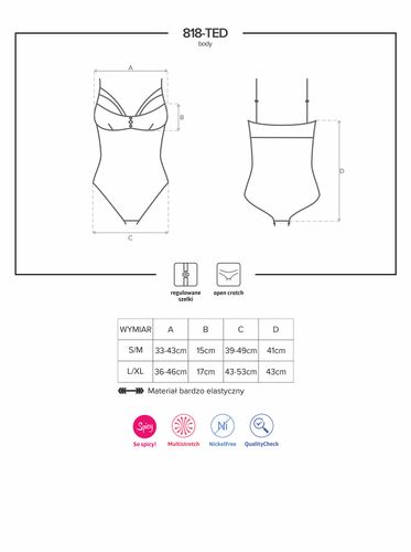 Bielizna 818 TED 1 body L/XL na Arena.pl