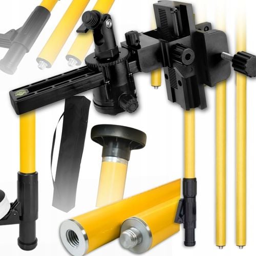 TYCZKA ROZPOROWA 3,65M DO LASERA POZIOMICY LASEROWEJ STATYW DRĄŻEK na Arena.pl