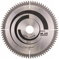 BOSCH TARCZA PIŁA WIDIOWA DO DREWNA 216mm 80 zębów