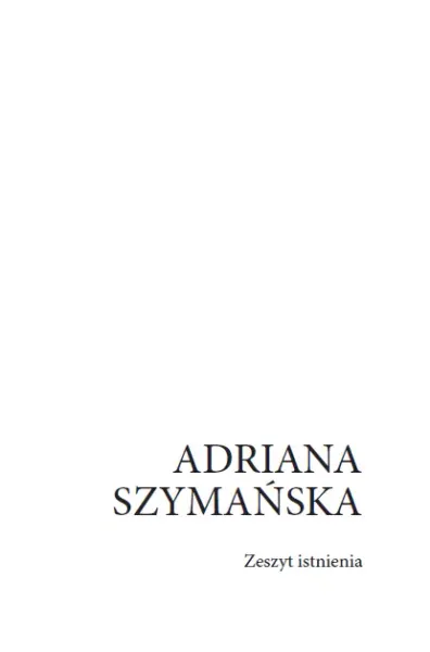 Zeszyt istnienia zdjęcie 4