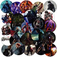 NAKLEJKI NA ZESZYT NALEPKA Z POSTACIAMI KÓŁKO AVENGERS WZORY 23EL