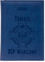 KALENDARZ A5 2026 dzienny KSIĄŻKOWY z grawerem DLA STRAŻAKA + IMIĘ PLANER